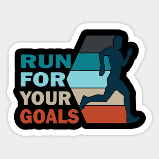 Run for your goals Sticker